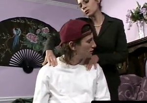 Vintage video with a really seductive brunette mom